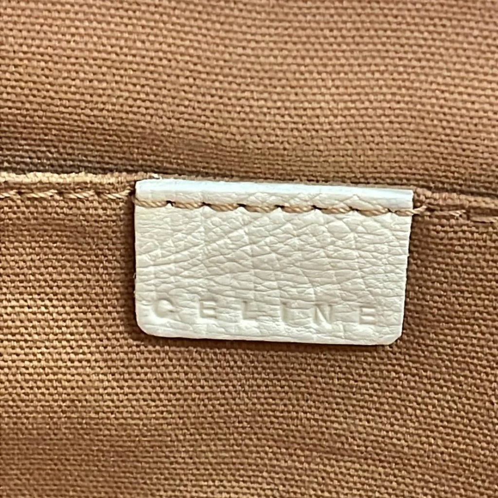 Celine Handbag Boogie Bag Beige Leather — view 9