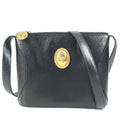 Dior Shoulder Bag CD Logo Leather Black