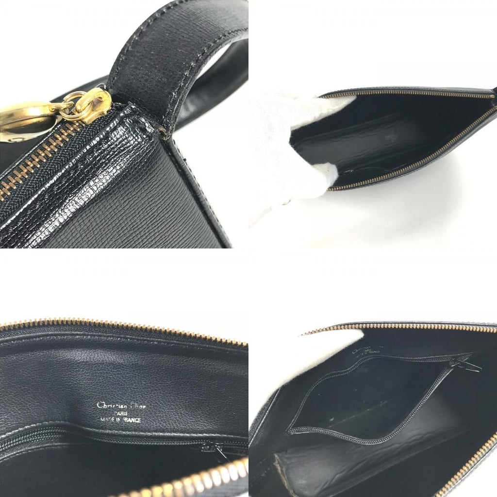 Dior Shoulder Bag CD Logo Leather Black — view 8