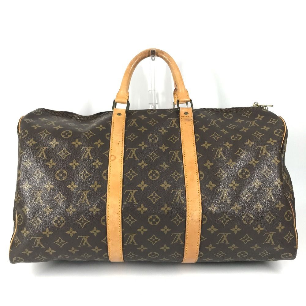 Louis Vuitton Boston Bag Keepall 50 Monogram Canvas Brown — view 2