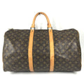 Louis Vuitton Boston Bag Keepall 50 Monogram Canvas Brown