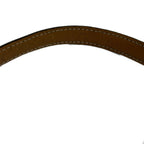 Celine Shoulder Bag Macadam Pattern Dark Brown Leather — view 9