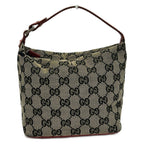 Gucci GG Pattern Khaki Dark Navy Red Mini Bag Leather