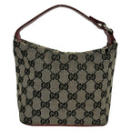 Gucci GG Pattern Khaki Dark Navy Red Mini Bag Leather — view 3