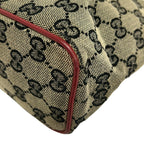 Gucci GG Pattern Khaki Dark Navy Red Mini Bag Leather — view 6