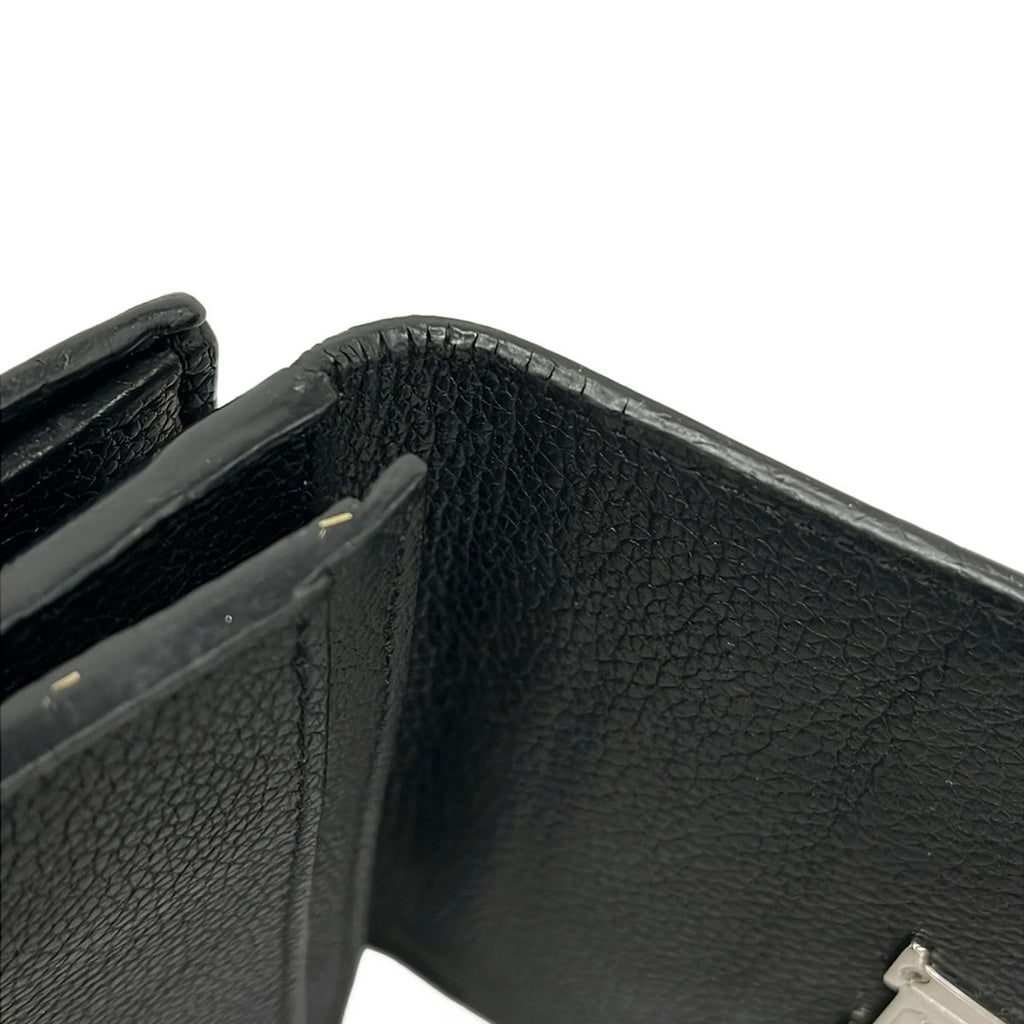 Louis Vuitton Hook Wallet Lockme Portefeuille II Compact Noir Leather Cowhide — view 7