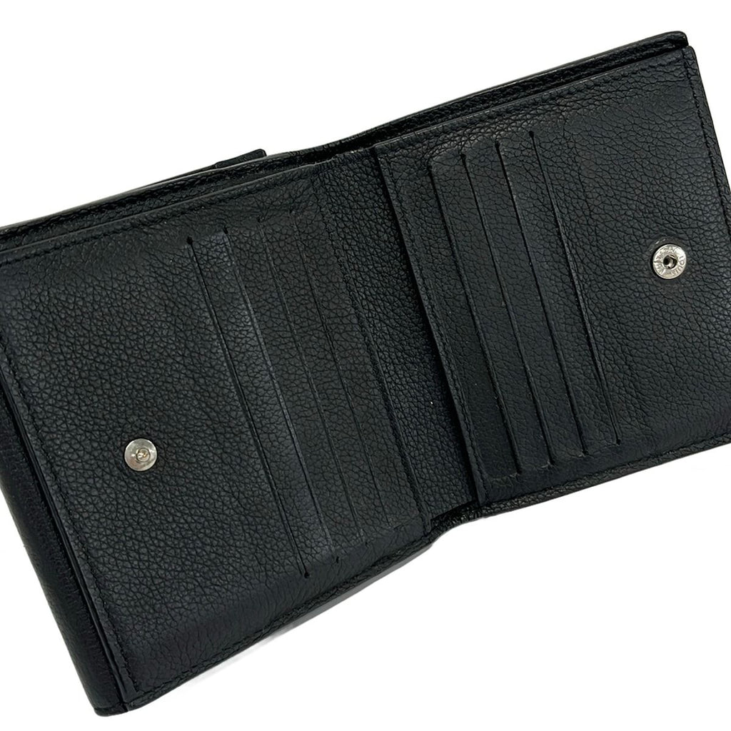 Louis Vuitton Hook Wallet Lockme Portefeuille II Compact Noir Leather Cowhide — view 3