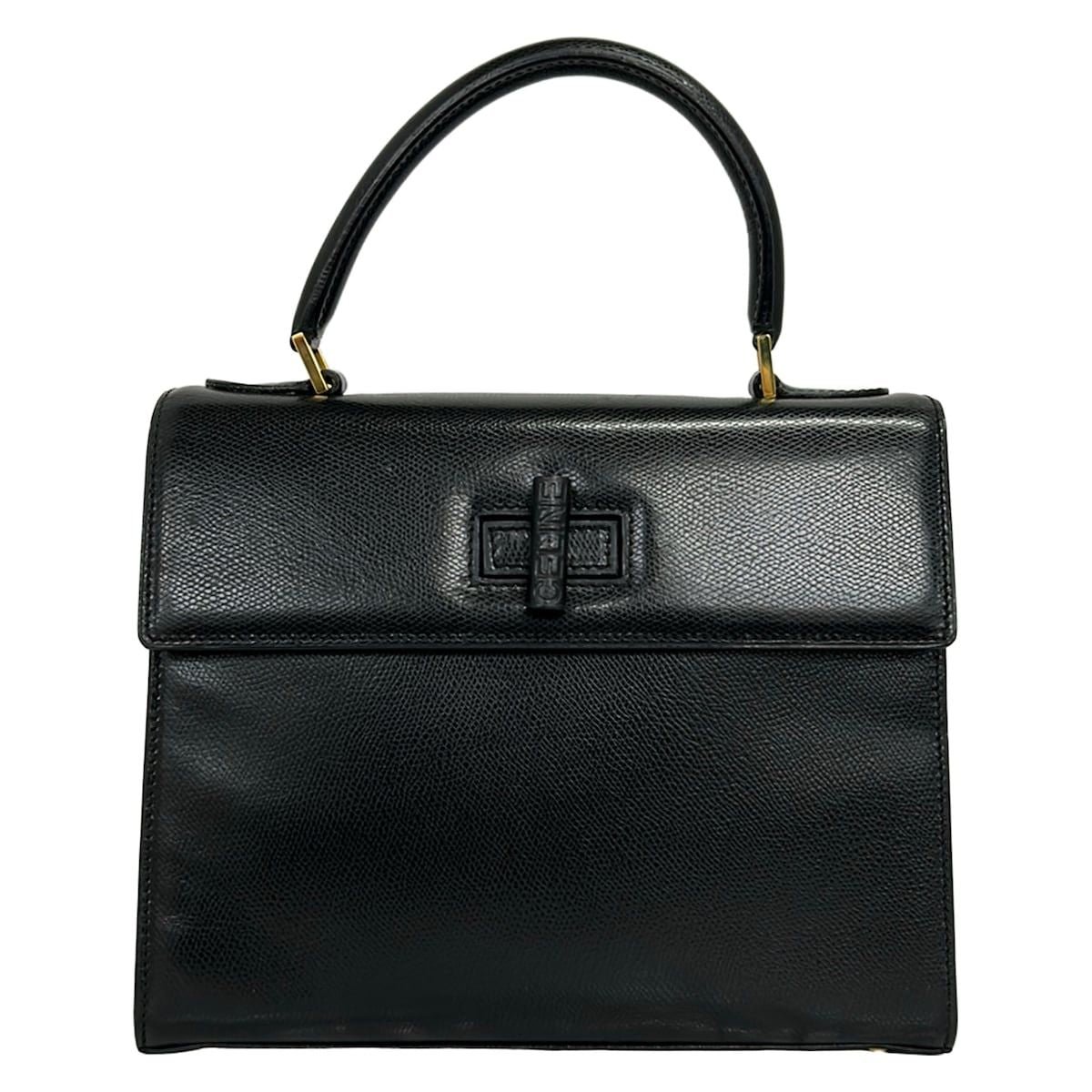 Celine Handbag Black Leather
