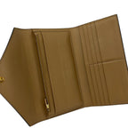 Celine Wallet Pocket Trifold Dead Multi Function Yellow White Brown Leather — view 3