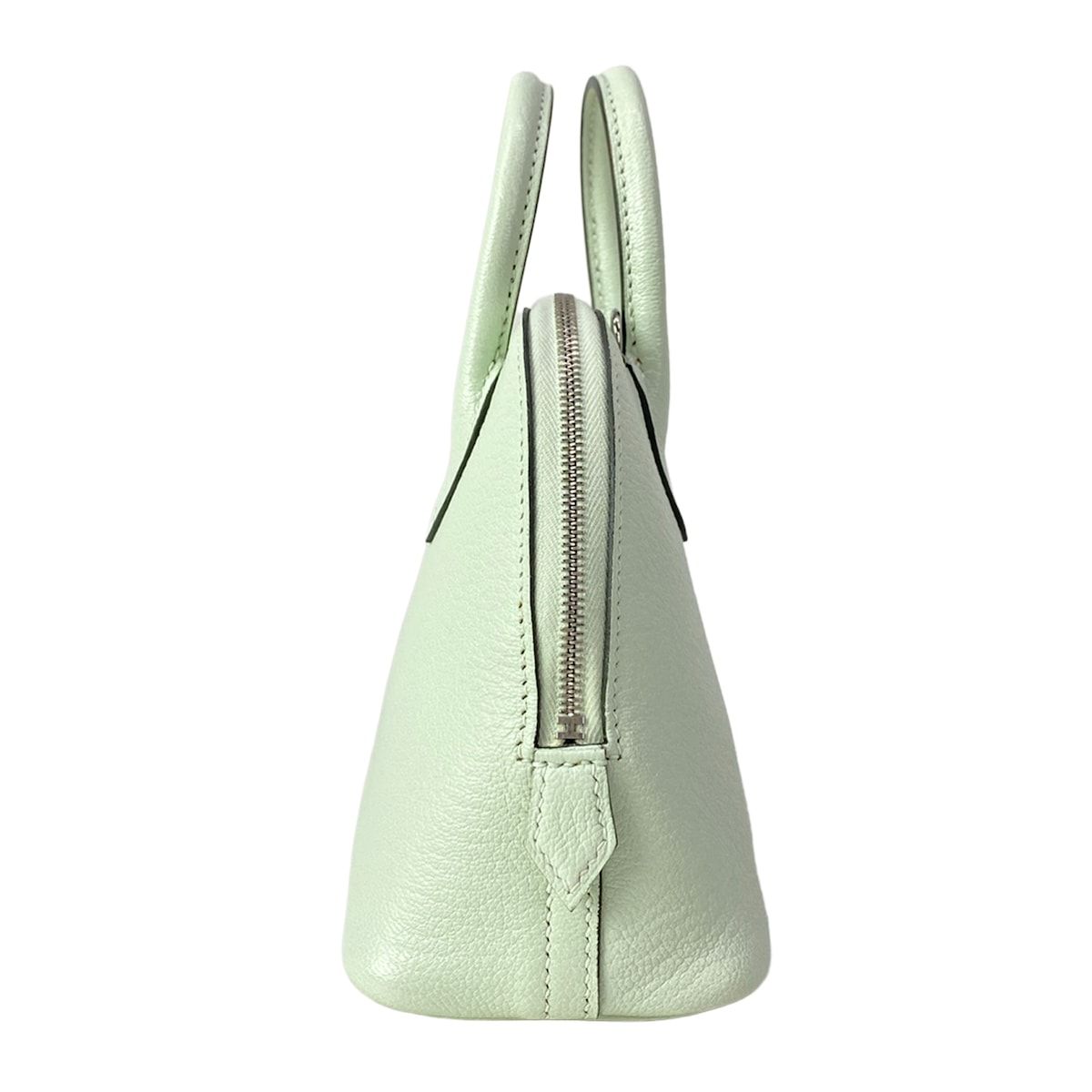 Hermes Handbag Mini Bolide Vert Fizz Silver — view 4