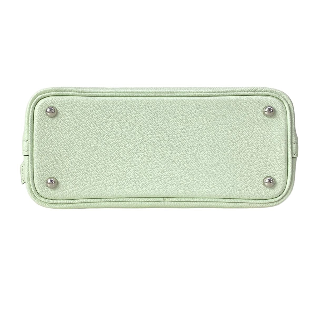 Hermes Handbag Mini Bolide Vert Fizz Silver — view 5