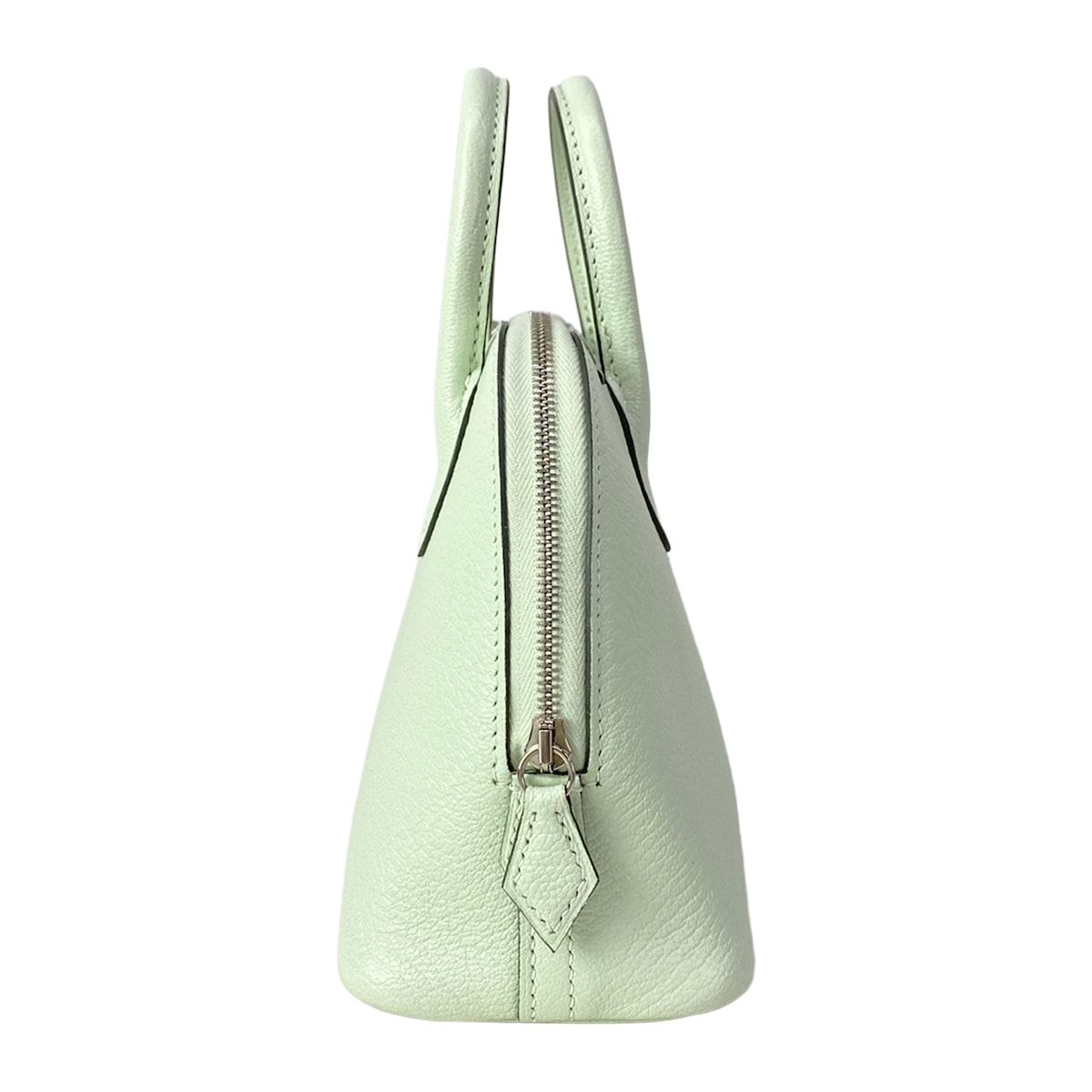 Hermes Handbag Mini Bolide Vert Fizz Silver — view 2