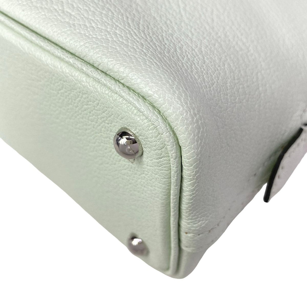 Hermes Handbag Mini Bolide Vert Fizz Silver — view 7