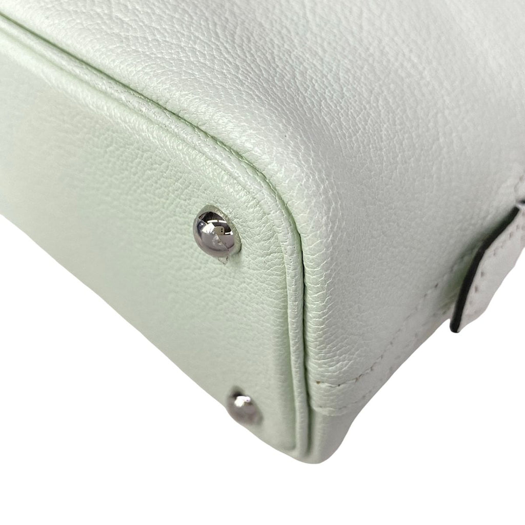 Hermes Handbag Mini Bolide Vert Fizz Silver — view 6