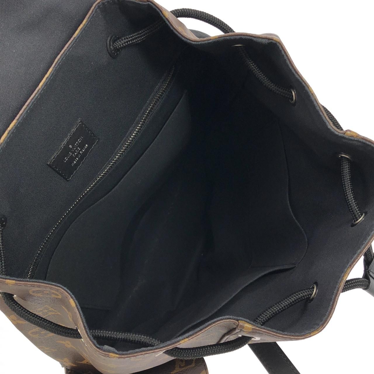 Louis Vuitton Monogram Macassar Christopher MM Backpack — view 8