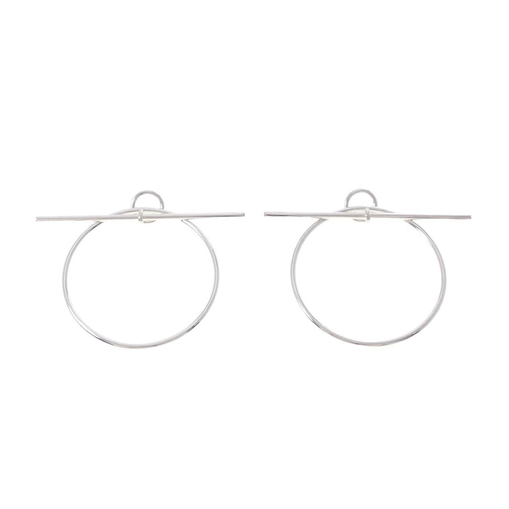 Hermes Echappee Earrings Silver