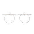 Hermes Echappee Earrings Silver