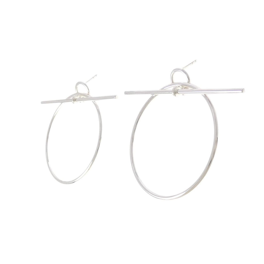 Hermes Echappee Earrings Silver — view 2