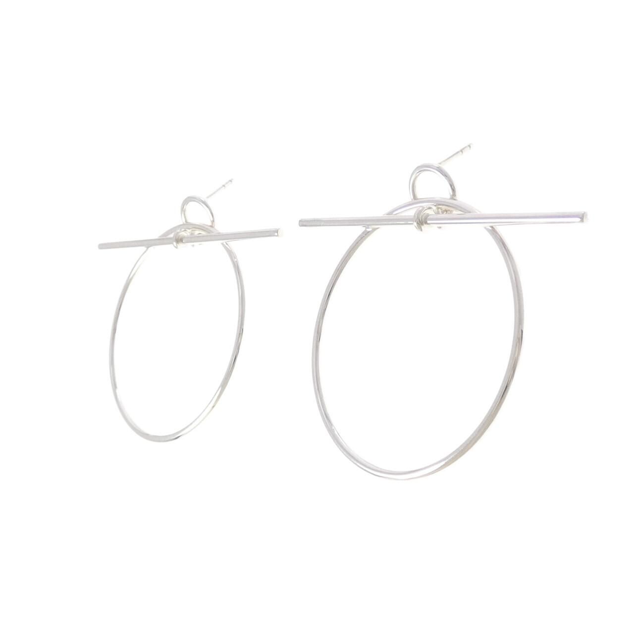 Hermes Echappee Earrings Silver — view 2