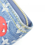Louis Vuitton Monogram Cherry Denim Zippy Wallet — view 4