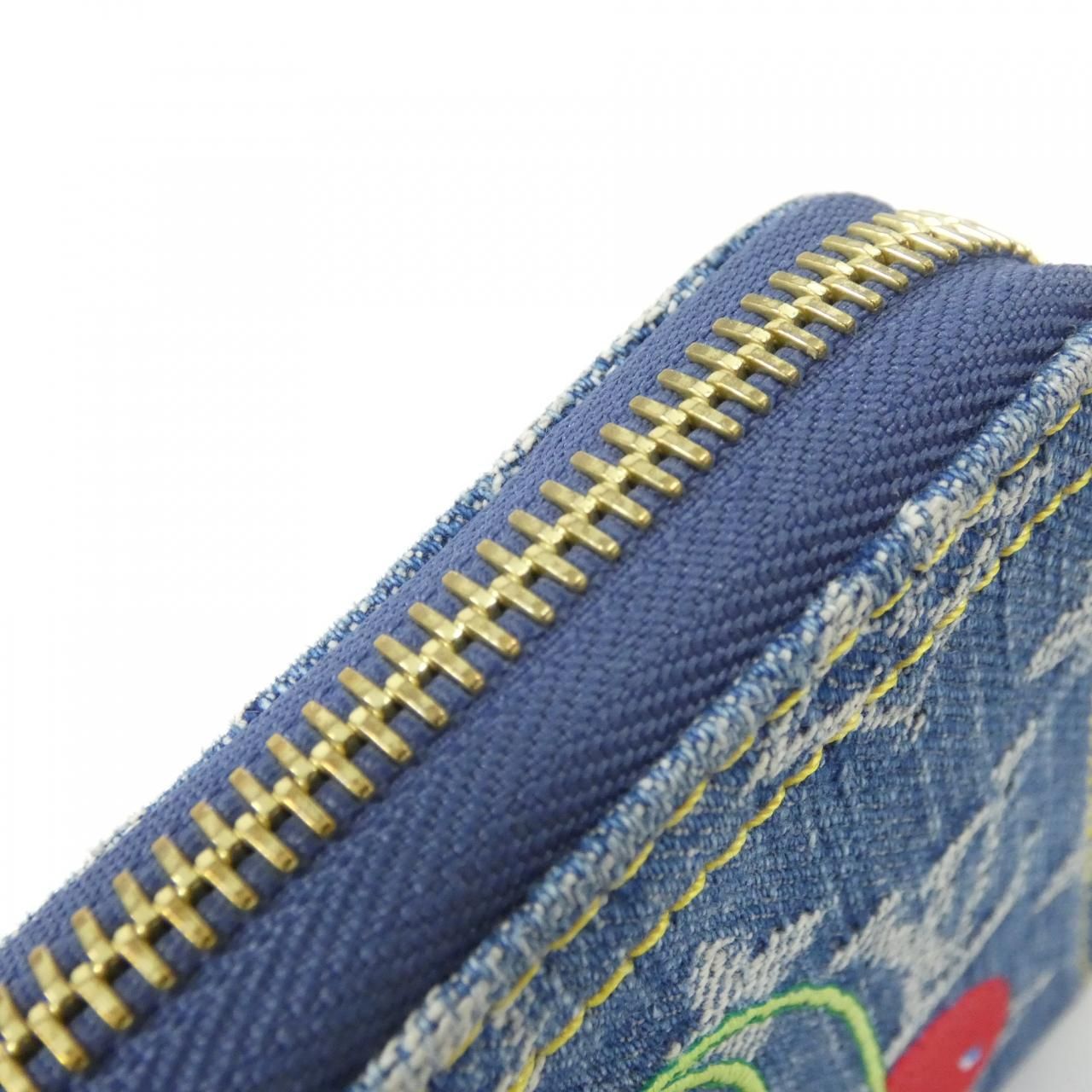 Louis Vuitton Monogram Cherry Denim Zippy Wallet — view 5
