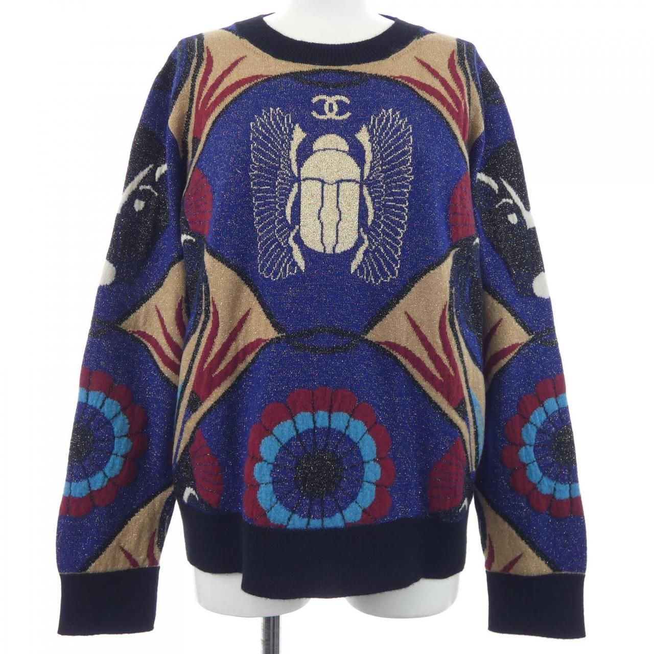 Chanel Knit Sweater Blue
