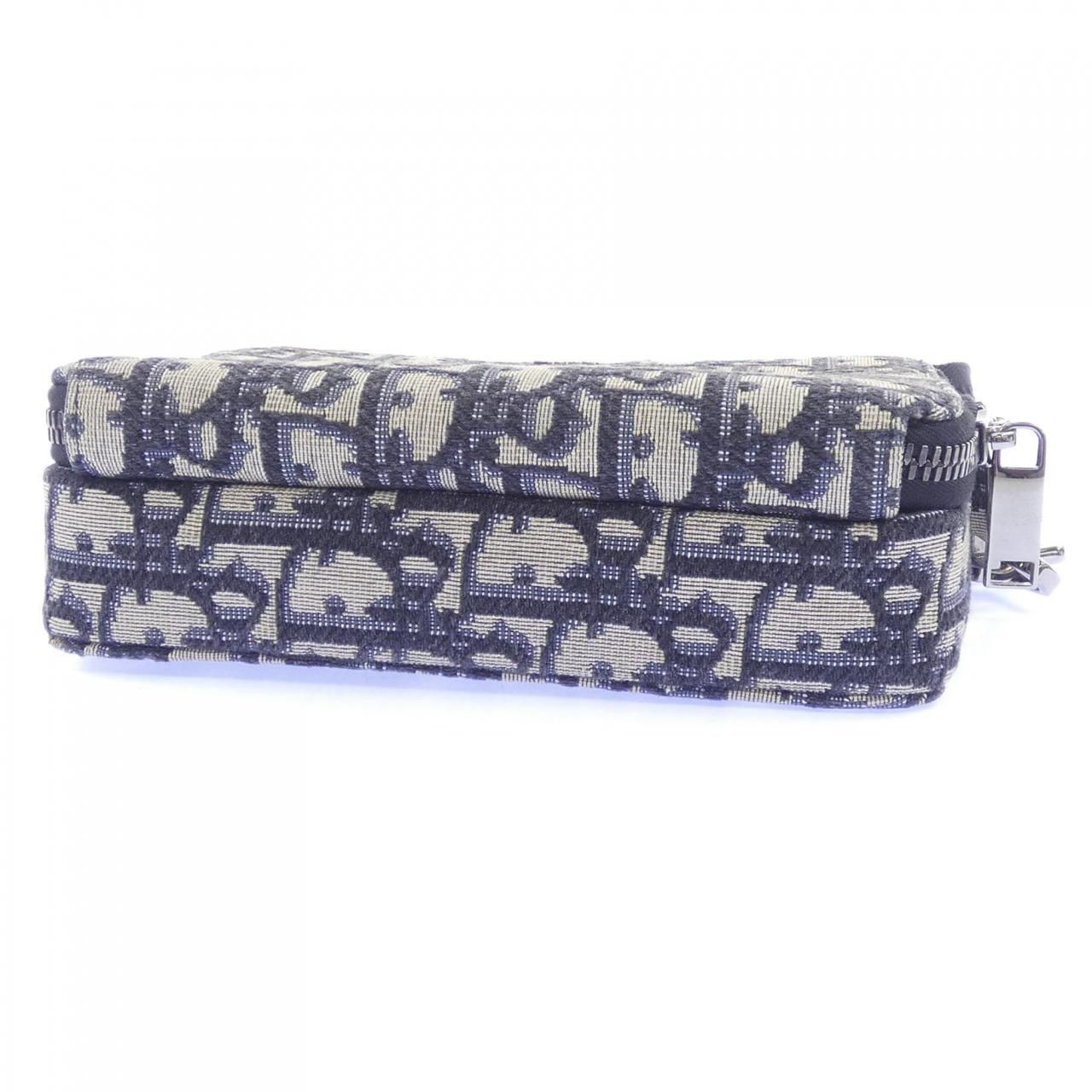 Dior Zip with Strap Pouch Oblique Jacquard — view 4