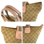 Gucci Sherry Line Beige Pink Gold GG Canvas Tote Shoulder — view 6