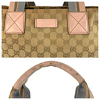 Gucci Sherry Line Beige Pink Gold GG Canvas Tote Shoulder — view 5