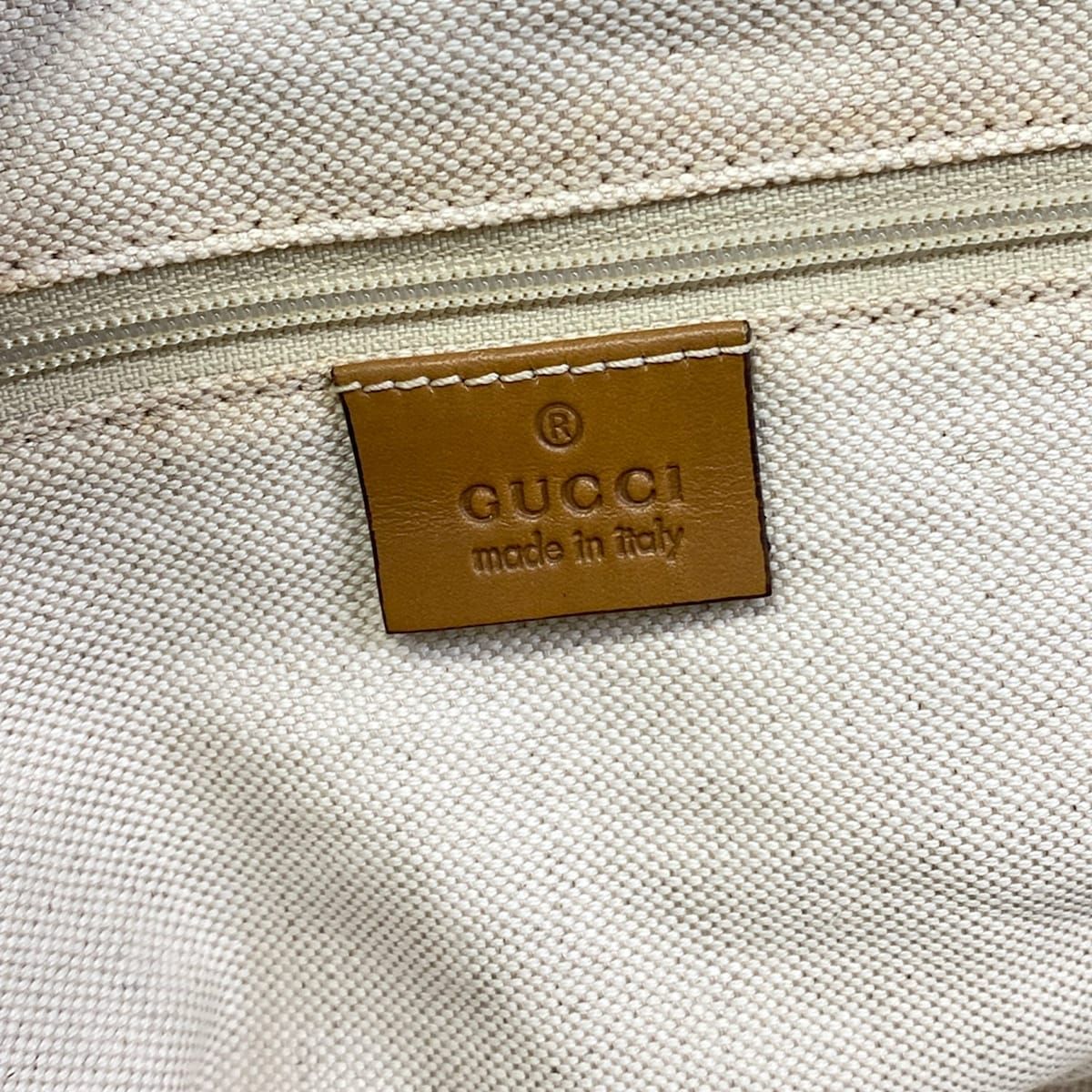 Gucci Handbag GG Pattern Sookie Light Blue Brown Leather — view 9