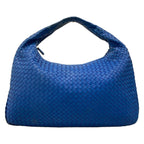 Bottega Veneta Handbag Intrecciato Blue Leather