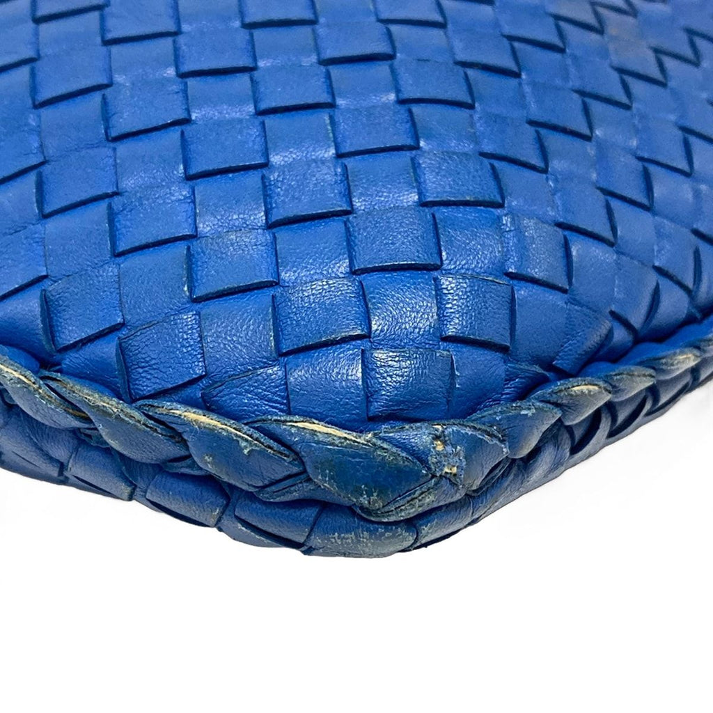 Bottega Veneta Handbag Intrecciato Blue Leather — view 6