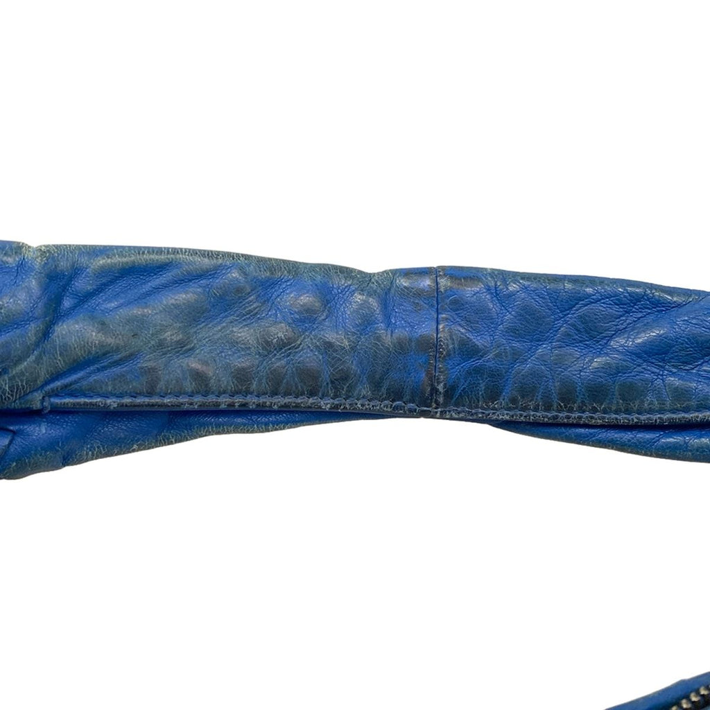 Bottega Veneta Handbag Intrecciato Blue Leather — view 9