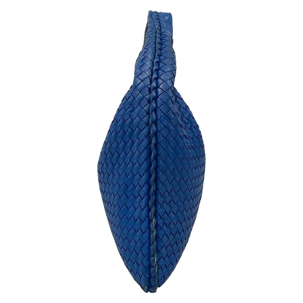 Bottega Veneta Handbag Intrecciato Blue Leather — view 4