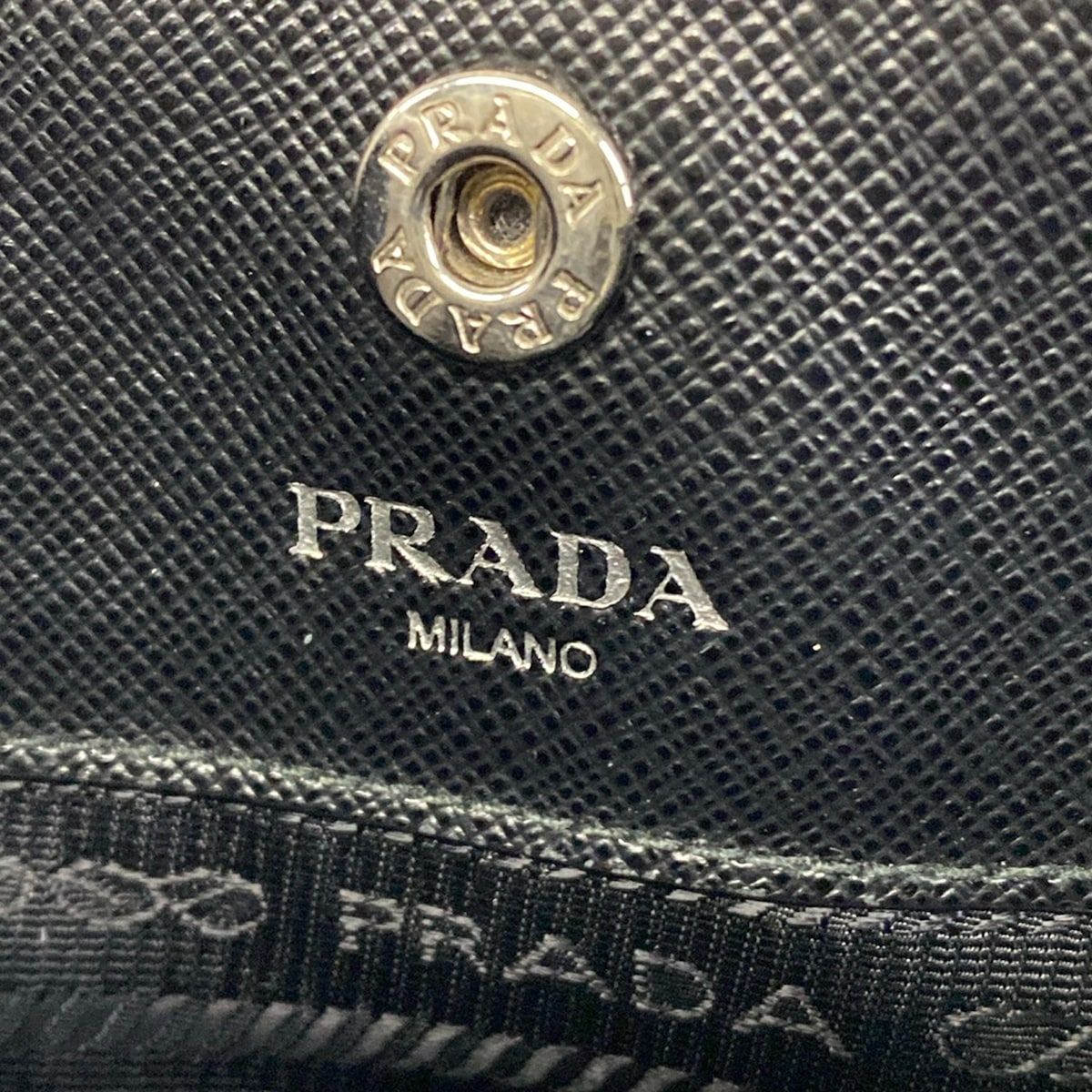 Prada Shoulder Bag Black Leather — view 8