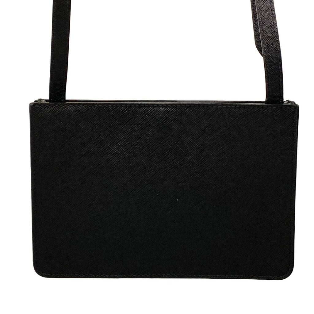 Prada Shoulder Bag Black Leather — view 3