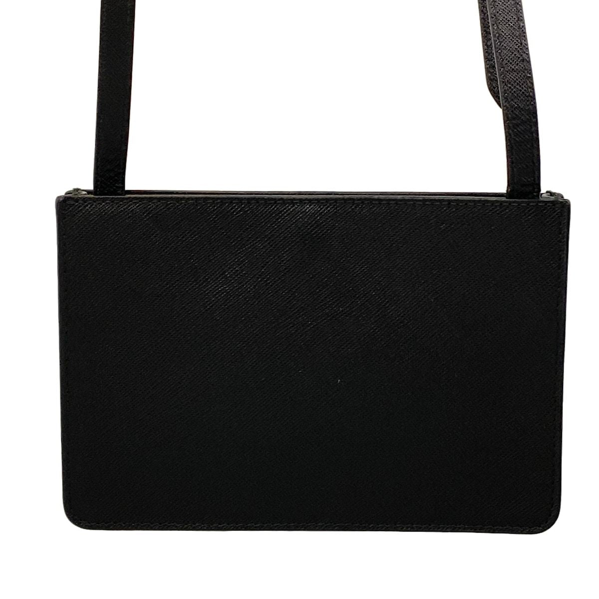 Prada Shoulder Bag Black Leather — view 3