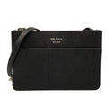 Prada Shoulder Bag Black Leather