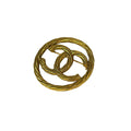 Chanel Brooch Gold CC Logo