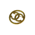 Chanel Brooch Gold CC Logo