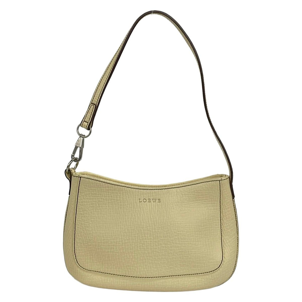 Loewe Handbag Beige Leather