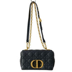 Dior Shoulder Bag Carlos Mall Black Chain Leather
