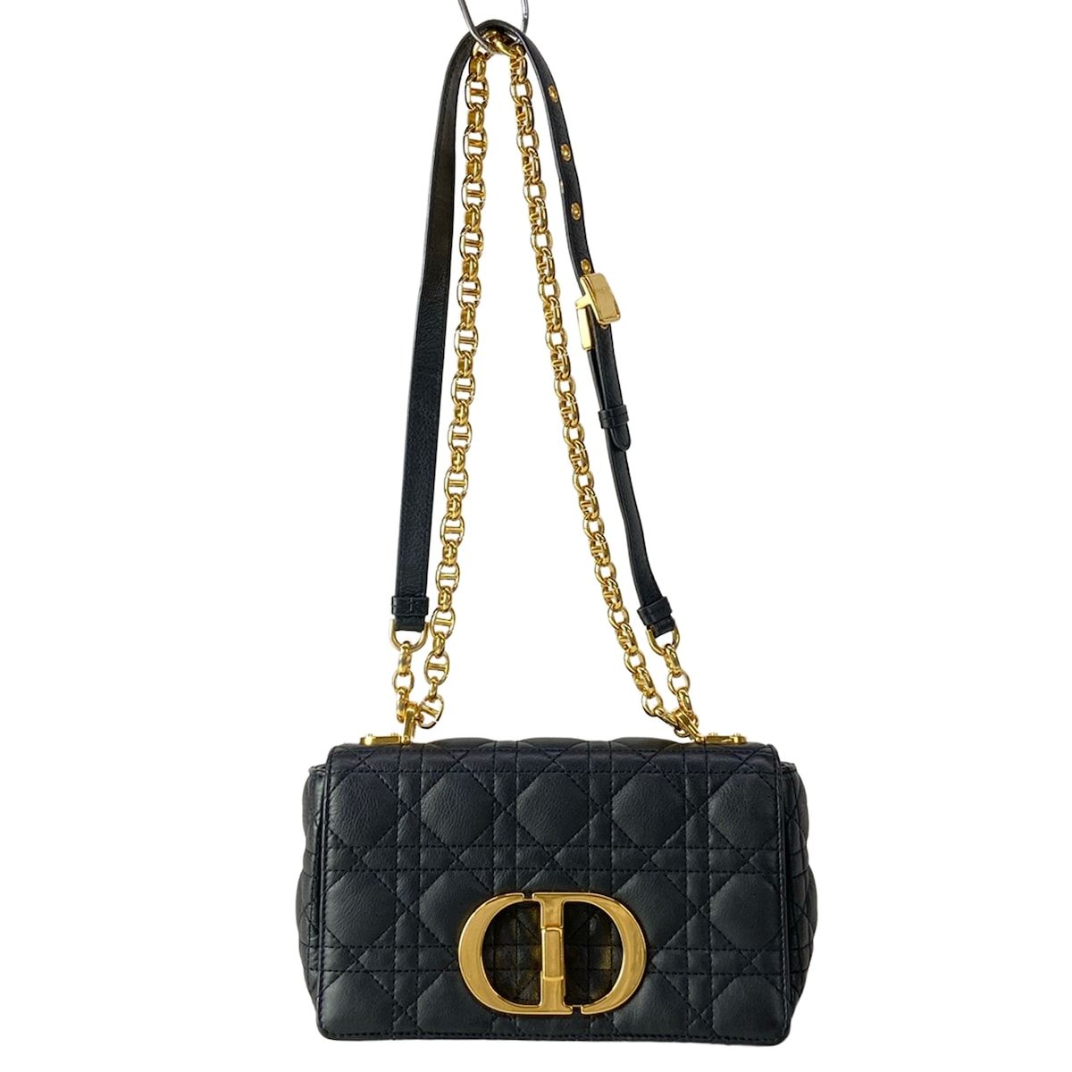 Dior Shoulder Bag Carlos Mall Black Chain Leather
