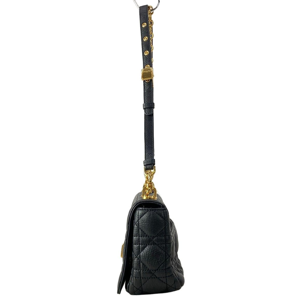 Dior Shoulder Bag Carlos Mall Black Chain Leather — view 4