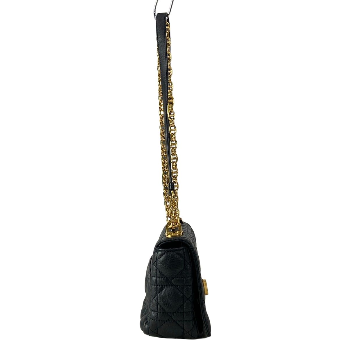 Dior Shoulder Bag Carlos Mall Black Chain Leather — view 2