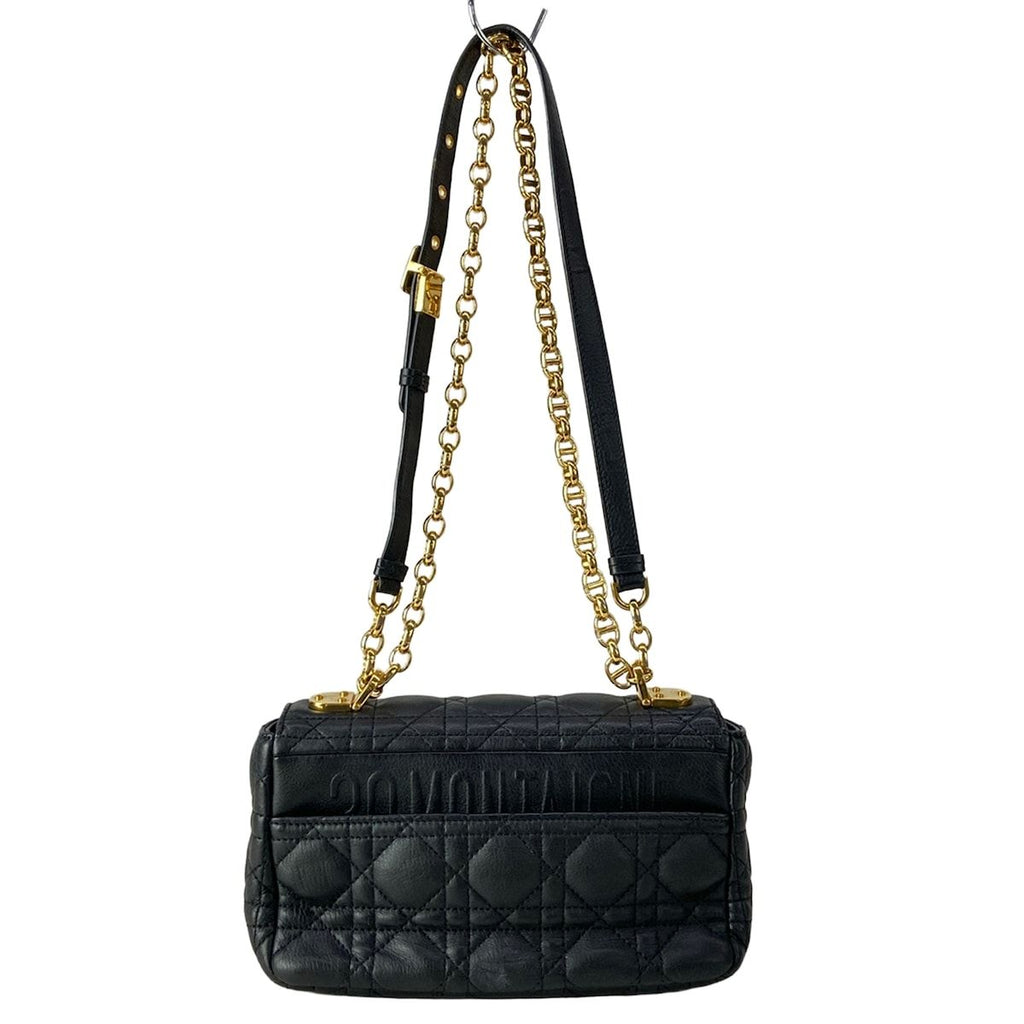 Dior Shoulder Bag Carlos Mall Black Chain Leather — view 3