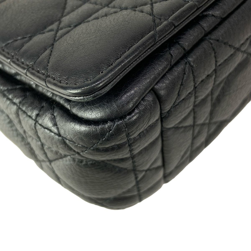 Dior Shoulder Bag Carlos Mall Black Chain Leather — view 7