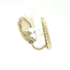 Chanel Earrings Gold White CC Logo — view 2