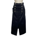 Chanel Long Skirt Black Cotton
