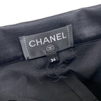 Chanel Long Skirt Black Cotton — view 3